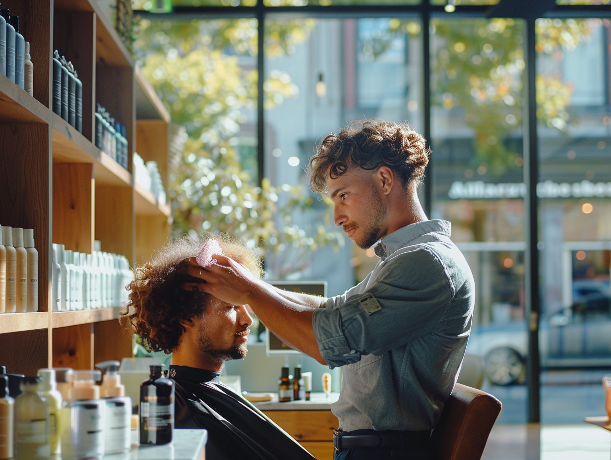 cheveux bouclés