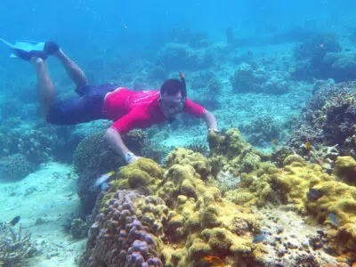 Guillaume snorkeling