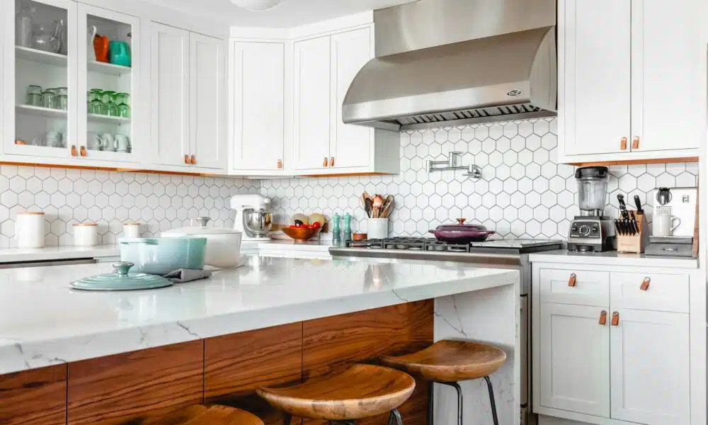 white kitchen table