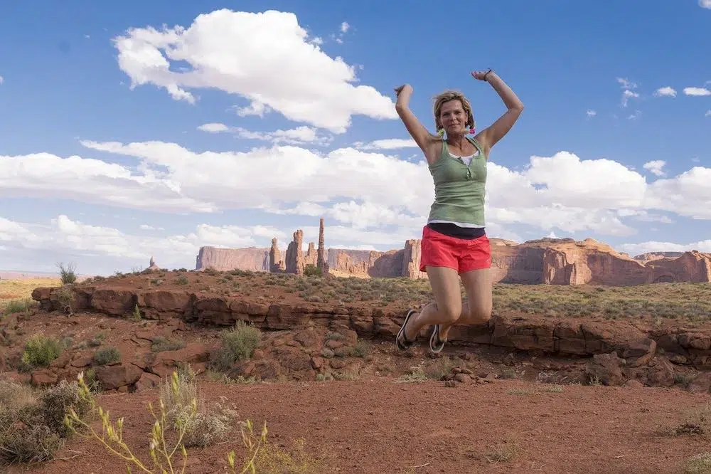 Femme sportive avec culotte menstruelle