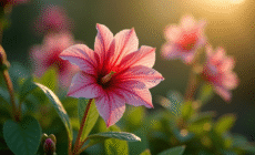 Fleur kalmia en pleine floraison dans un jardin lumineux