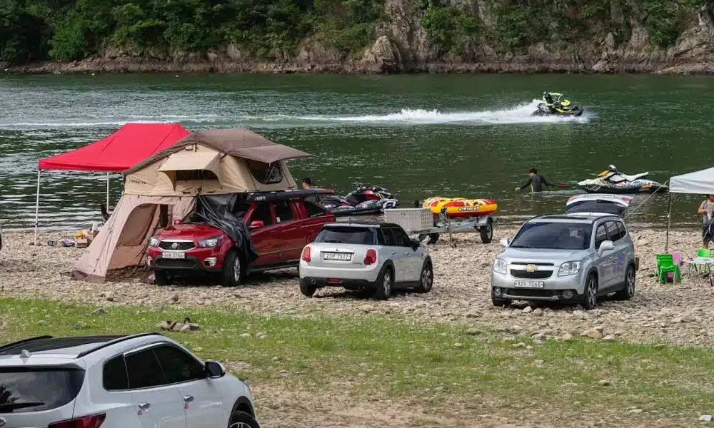 Camping au bord de l'eau